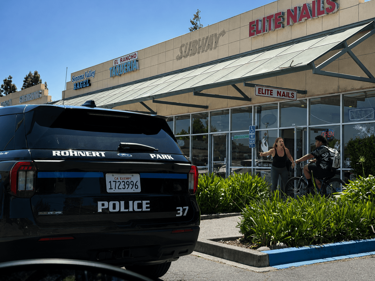 Cotati Square shopping area